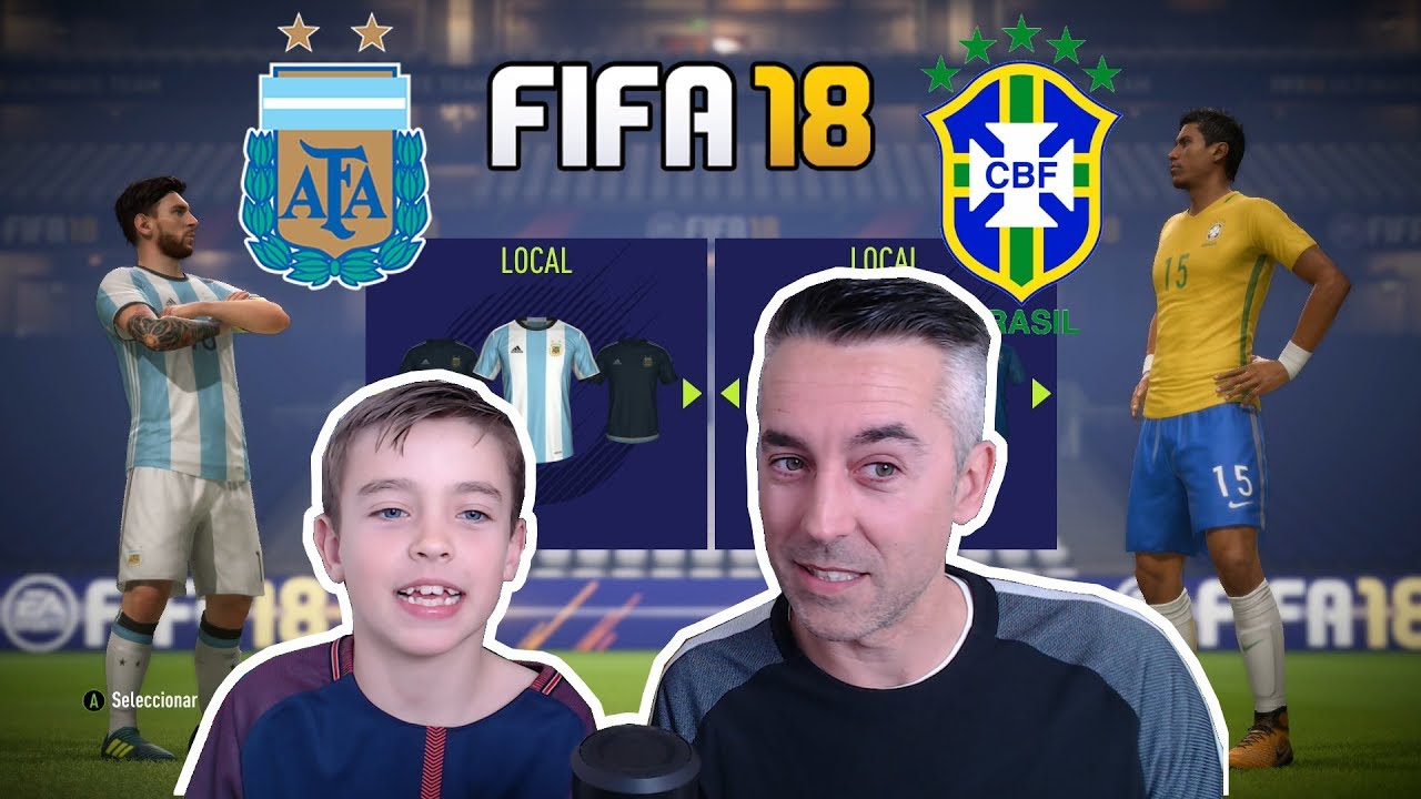 DUELO ARGENTINA vs BRASIL: FIFA 18