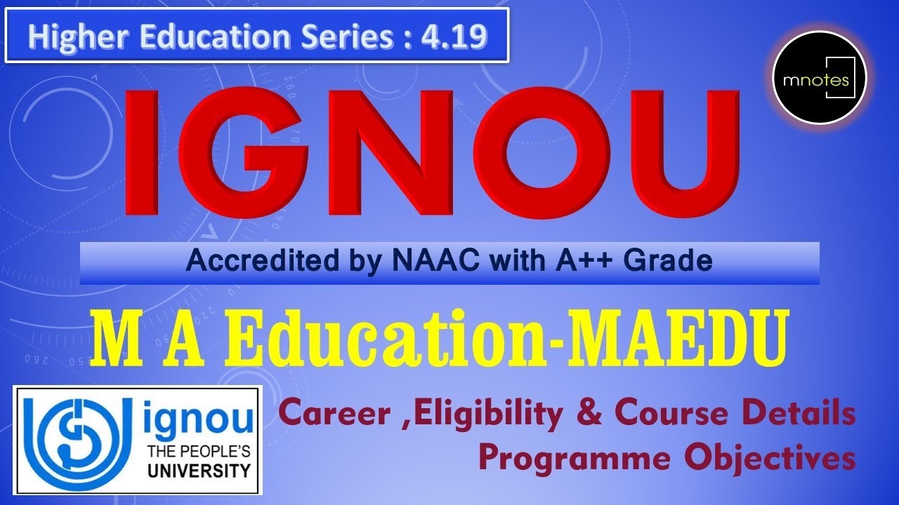 IGNOU | M A Education | IGNOU in Malayalam