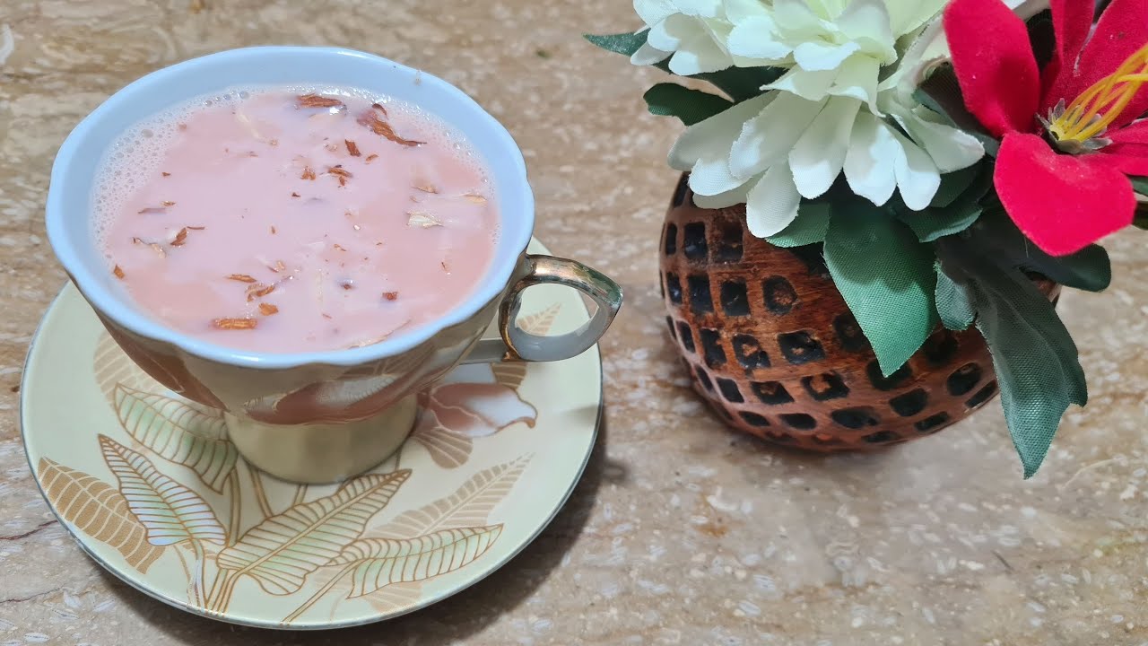 Winter special pink tea recipe | Easy and quick recipe | kashmiri chai #kashmirichai  #food