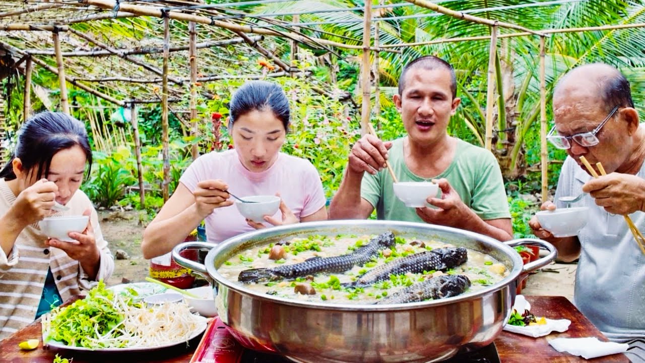 Lẩu Cháo Cá Lóc Rau Đắng & Món Quà Bất Ngờ Từ Chị Hằng Ở Mỹ