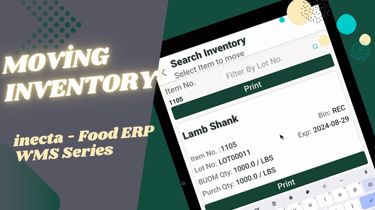 Moving Inventory - WMS