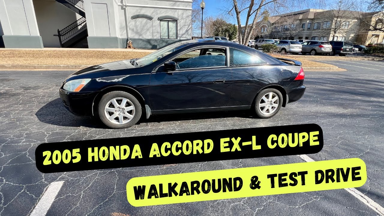 2005 HONDA ACCORD COUPE  WALK AROUND AND TEST DRIVE