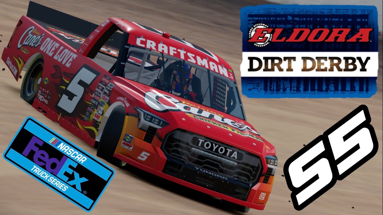 NASCAR iRacing FedEx Truck Series S5 Eldora Dirt Derby LIVE