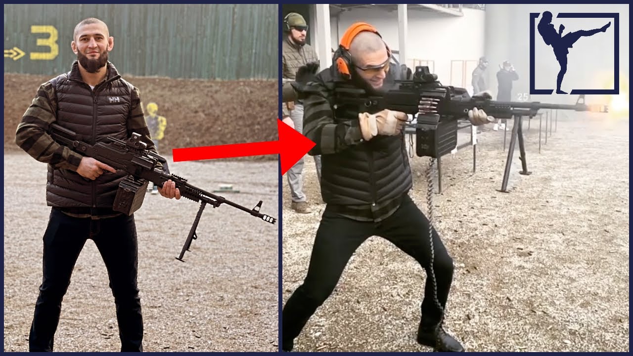KHAMZAT CHIMAEV SHOOTING BIG GUNS FOR 2 MINUTES STRAIGHT **FEAT. ALEXANDER 