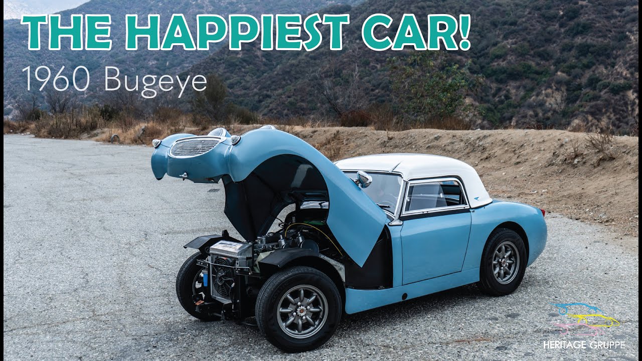 The Happiest Car Ever Made! A 1960 Austin Healey Bugeye Sprite - Drive and Walk Around
