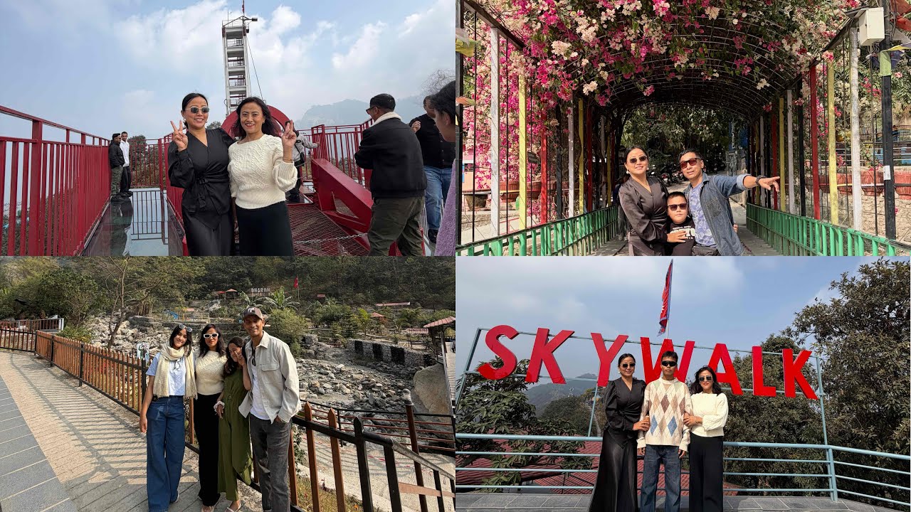 Skywalk Bhedetar Dharan🇳🇵International trip with families 😝🤭🤗 @JyotiThapaRana 
