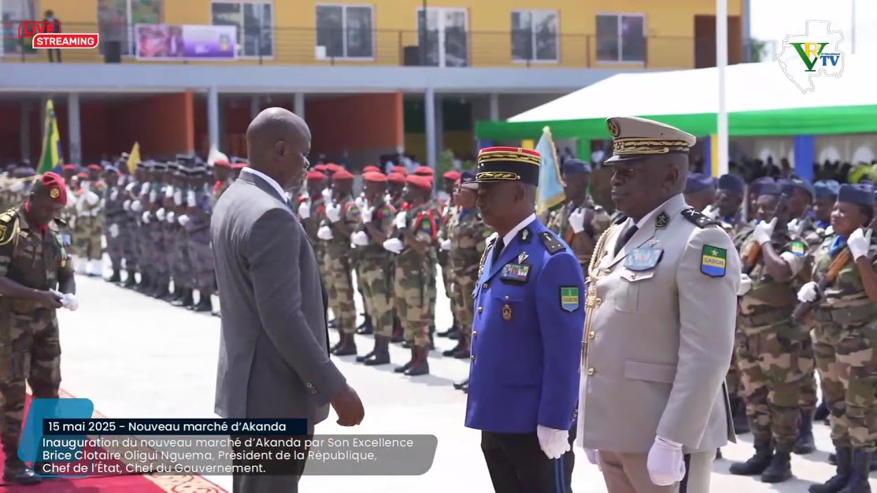 Inauguration du nouveau marché CTRI d'Akanda par Son Excellence Brice Clotaire OLIGUI NGUEMA