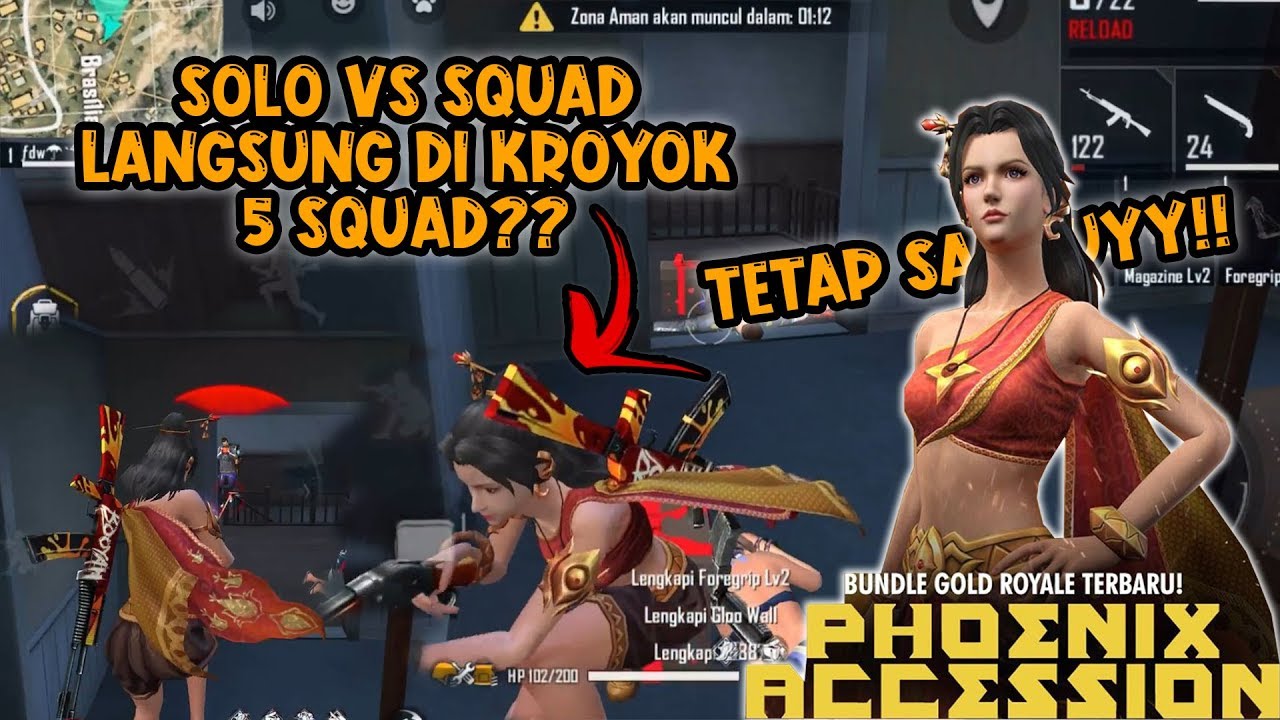 REVIEW BUNDLE GOLD ROYAL TERBARU 2020?! SOLO Vs SQUAD AUTO DIINCER ~