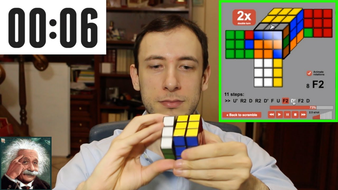 CUBO DI RUBIK - Soluzione 3x3x3 in 1 Minuto || Tutorial Online Completo in Italiano