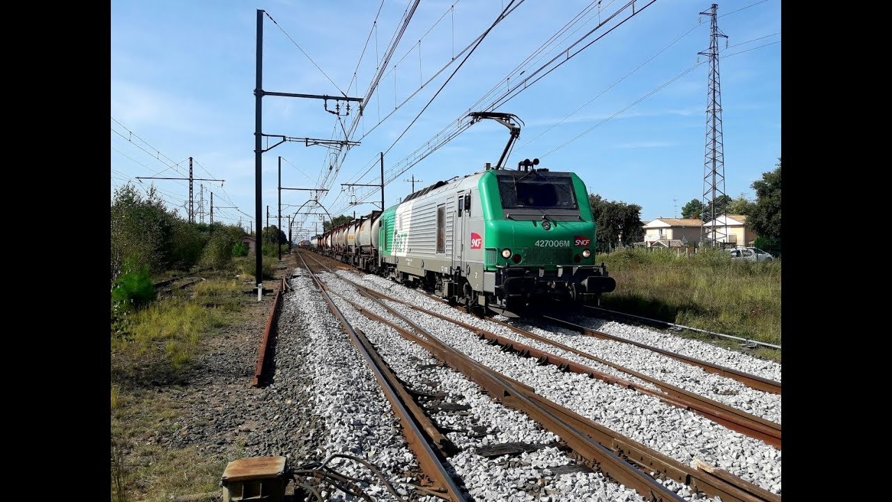 Des trains en gare de Marcheprime