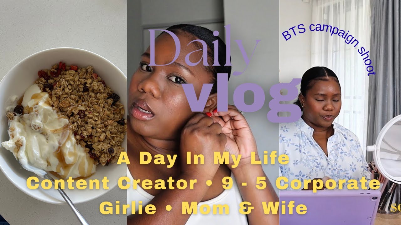 Productive Vlog| How I Balance Content Creation, 9-5 Job, Mom Life & Marriage