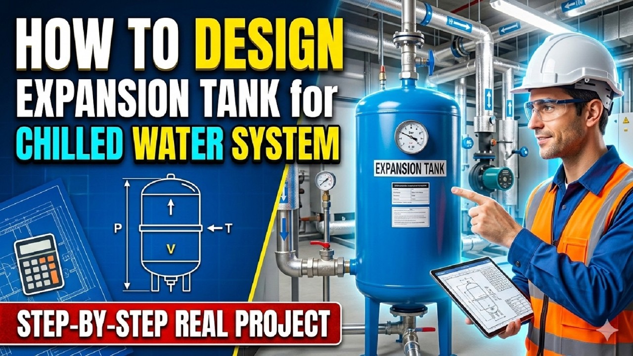 How to Design Chilled Water Expansion Tanks | Step by Step calculation guide. 
