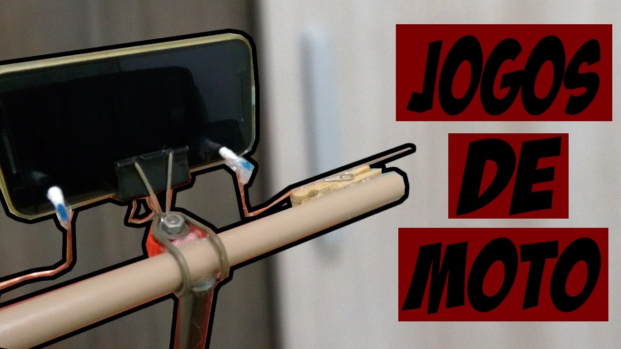 GUIDÃO DE MOTO COM FREIO E ACELERADOR PARA JOGAR JOGOS DE MOTO NO CELULAR