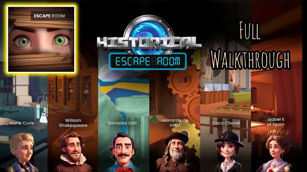 Historical Escape Room Game Full Walkthrough