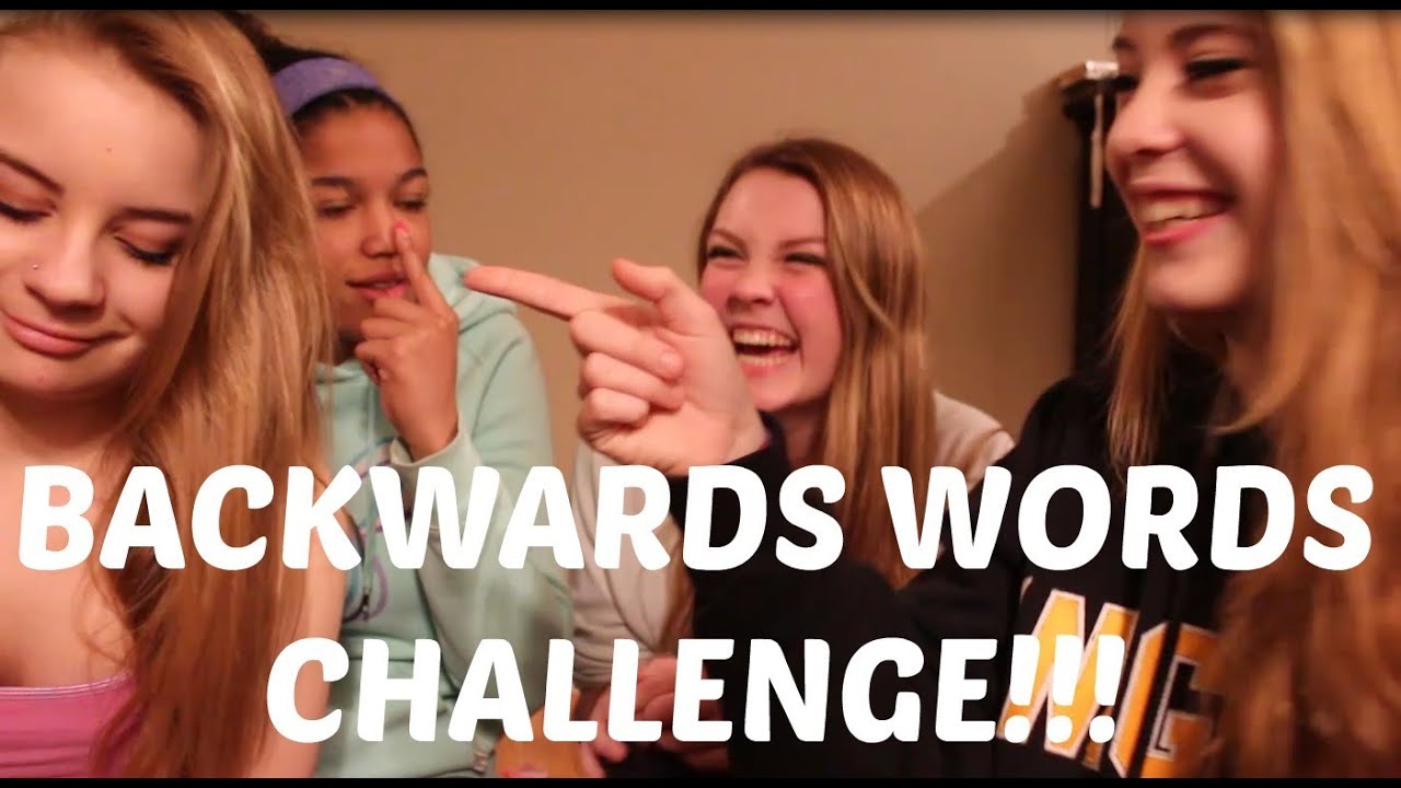 BACKWARDS WORD CHALLENGE!!!