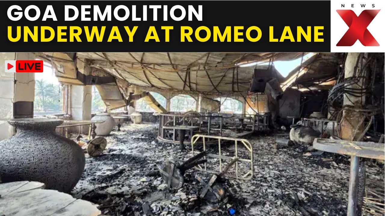 Goa Demolition LIVE: Romeo Lane Restaurant Demolition Underway in Goa After December 7 Fire Tragedy