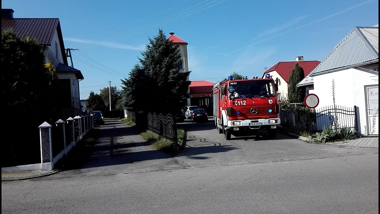 [Od środka] Wyjazd alarmowy OSP Żołynia do pożaru ściółki leśnej
