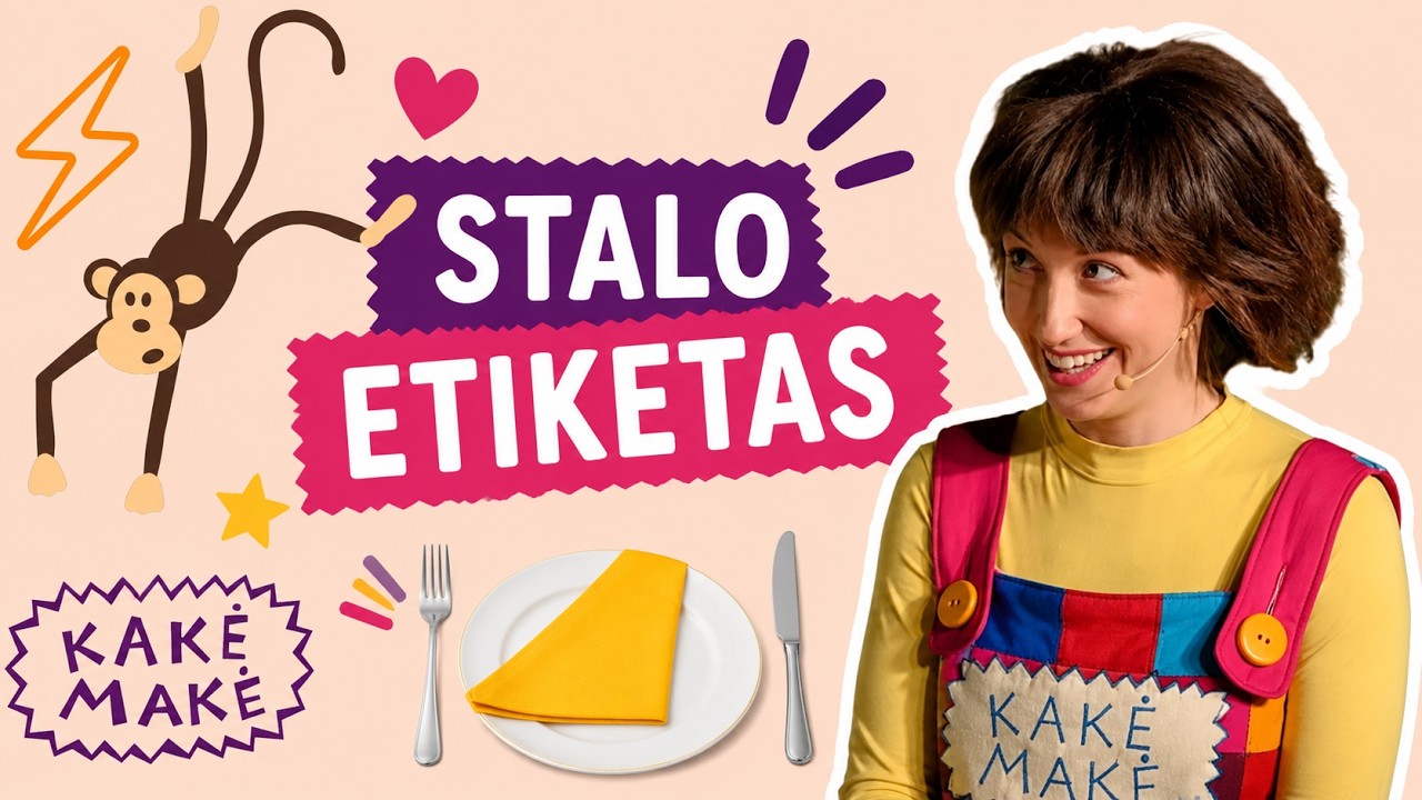 Kakė Makė mokosi stalo ETIKETO. Ką pasakė Kakė Makė?