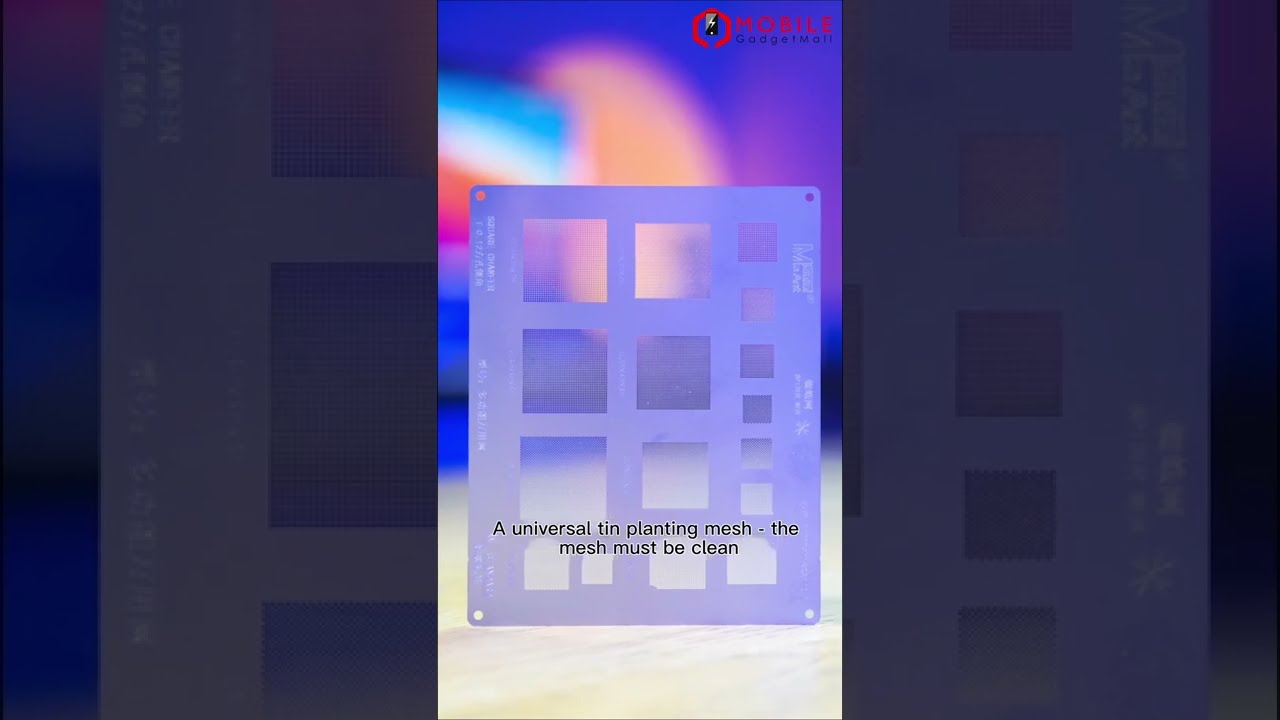 Cell Phone Repair | How to Use a Stencil Template to Reball CPU