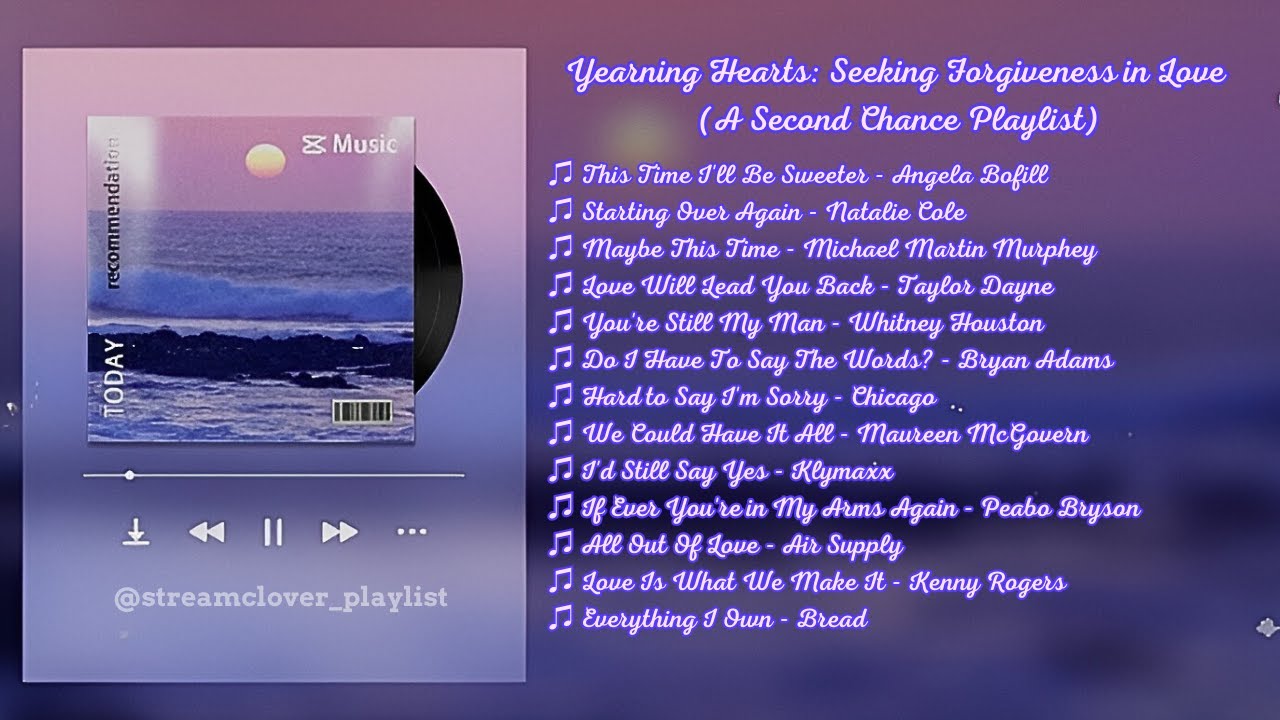 Yearning Hearts: Seeking Forgiveness in Love (A Second Chance Playlist) Old Love Songs