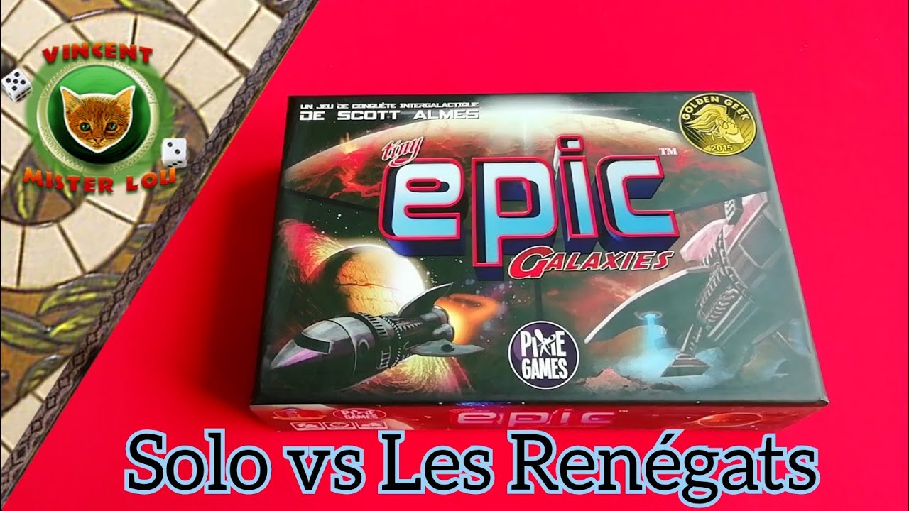 Une partie de Tiny Epic Galaxies (en solo)