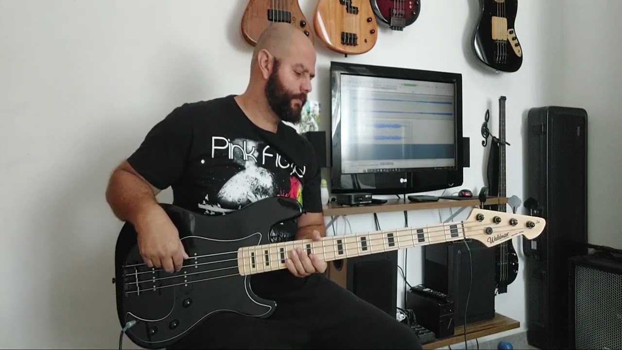 Bass Cover - Pink Floyd - In The Flesh - Baixo Waldman Gpj 200x