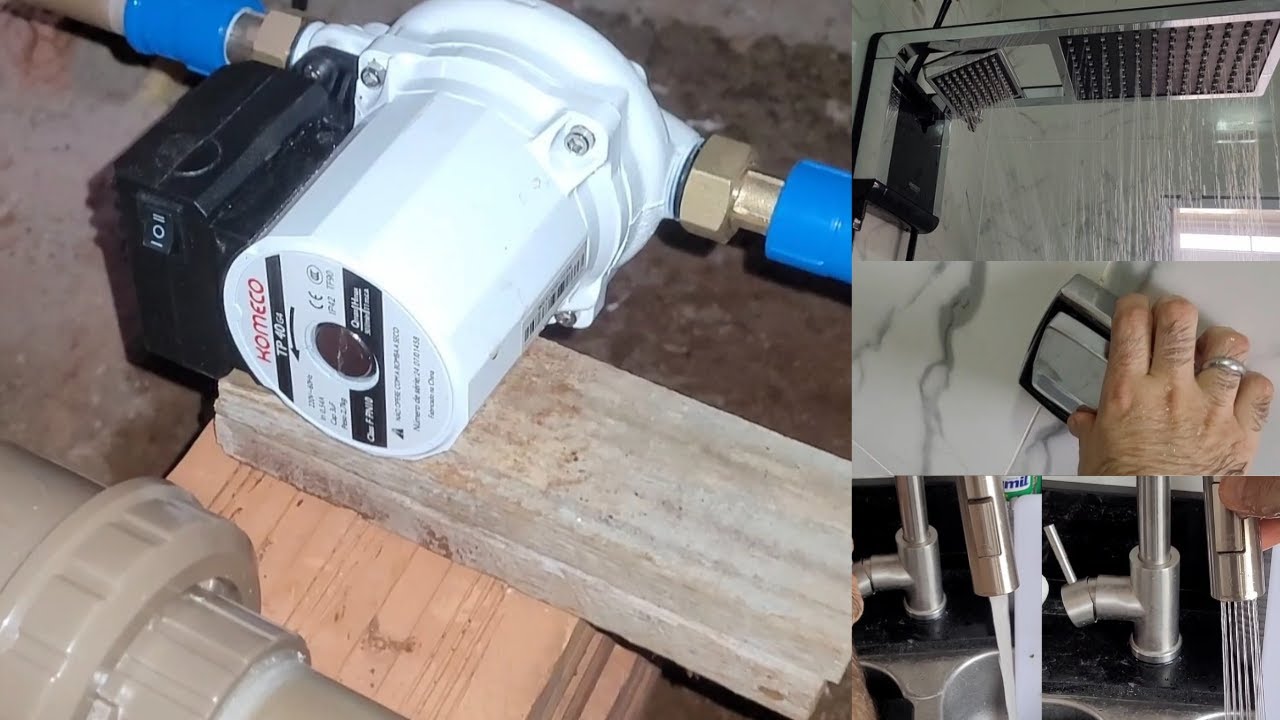 Como Instalar pressurizador de água com válvula Hydra / Docol