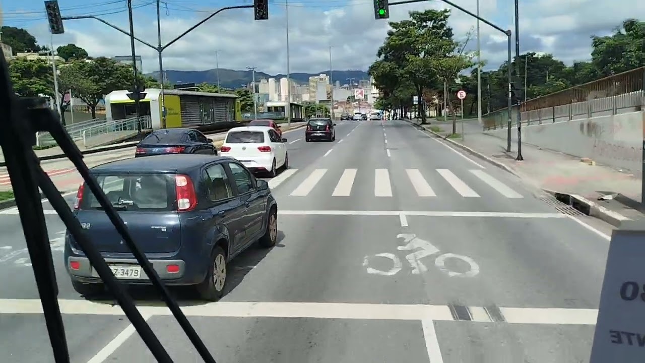 Entrada para a Rodoviária de BH saindo da Garagem