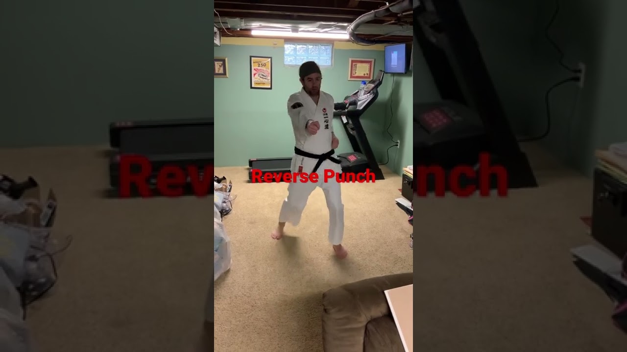 3 Isshinryu Karate Basics - Trent Loos, 4th Dan, Okinawa Budo Kai Dojo, Livonia MI.