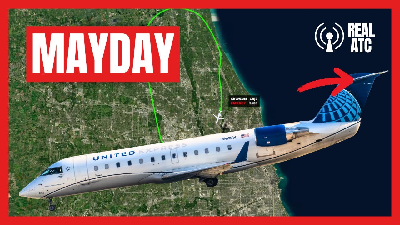 Сигнал бедствия объявлен! Триммер стабилизатора самолета United Express CRJ-200 вышел из-под конт...