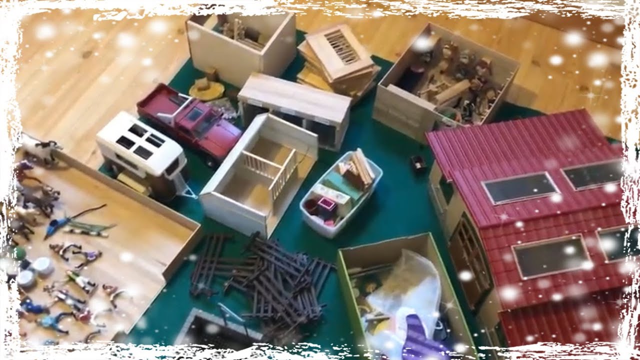 Bygger upp Schleich gården! ♡ (ENG subs.)