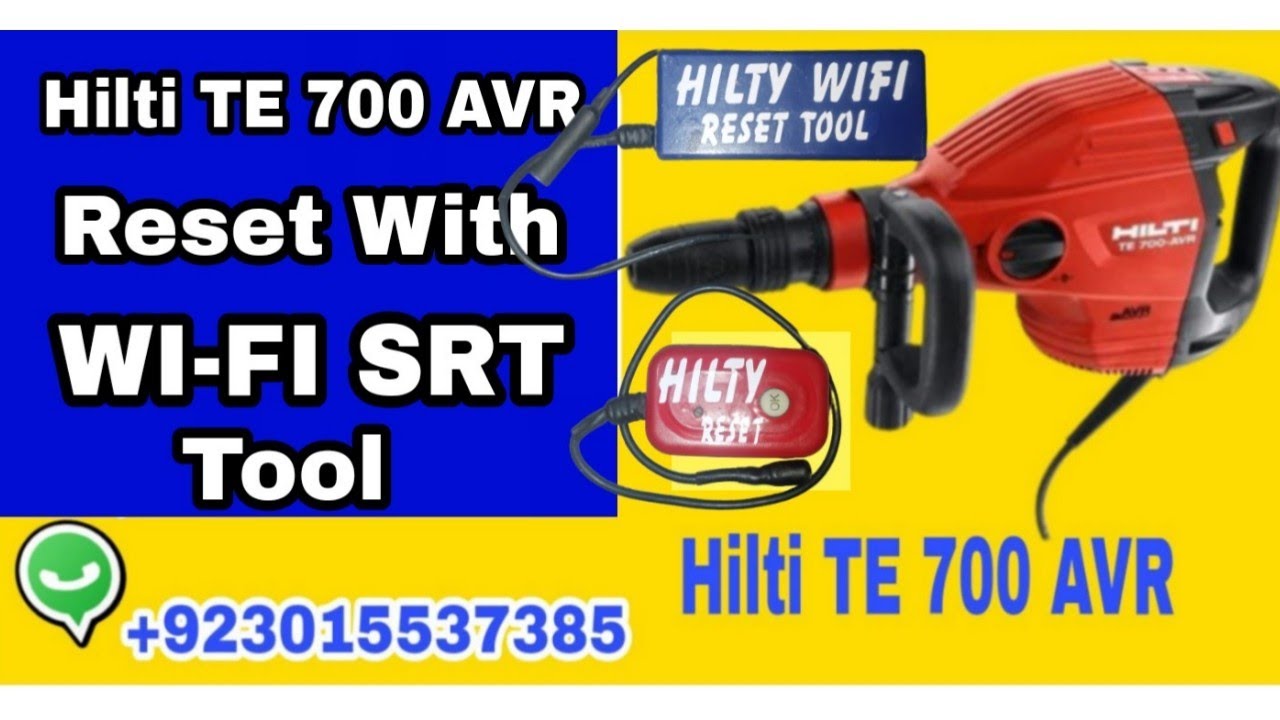 HiltiTE 700 AVR Red Light On Problem Hilti Hammer Reset With WIFi SRT command With Android Mobile..