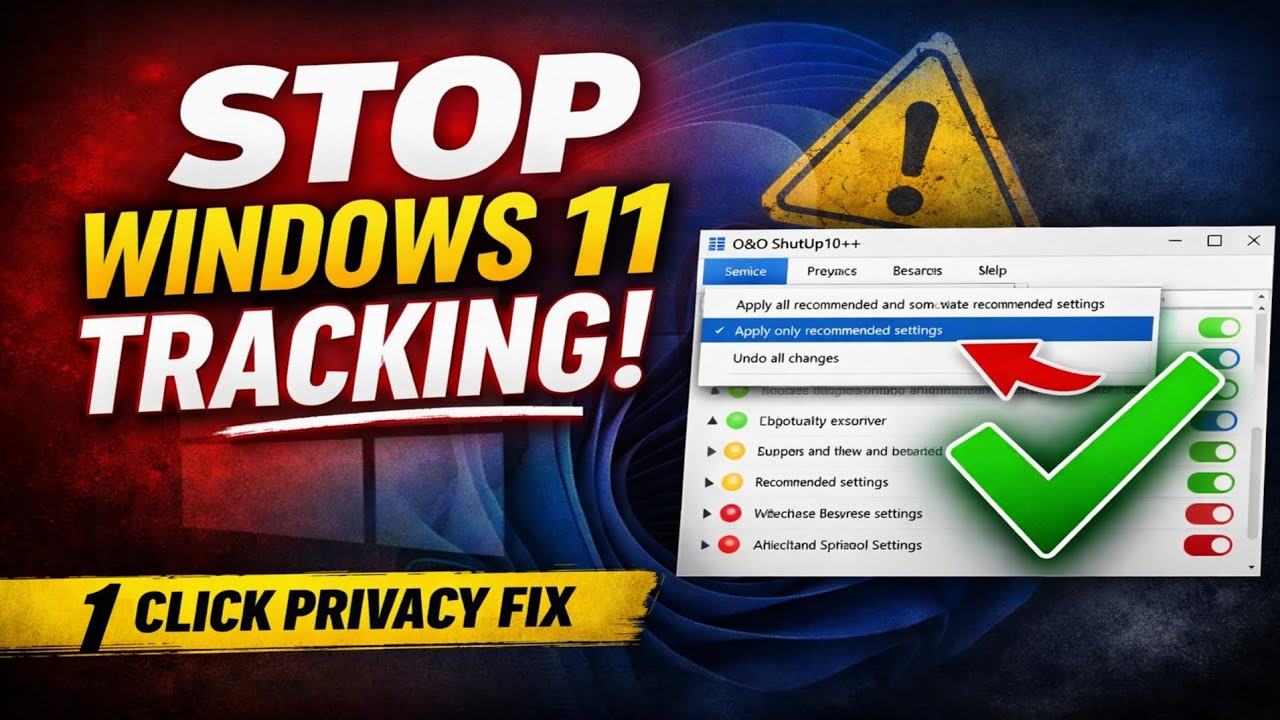 Stop Windows 11 Tracking (1 Click Privacy FIX!)