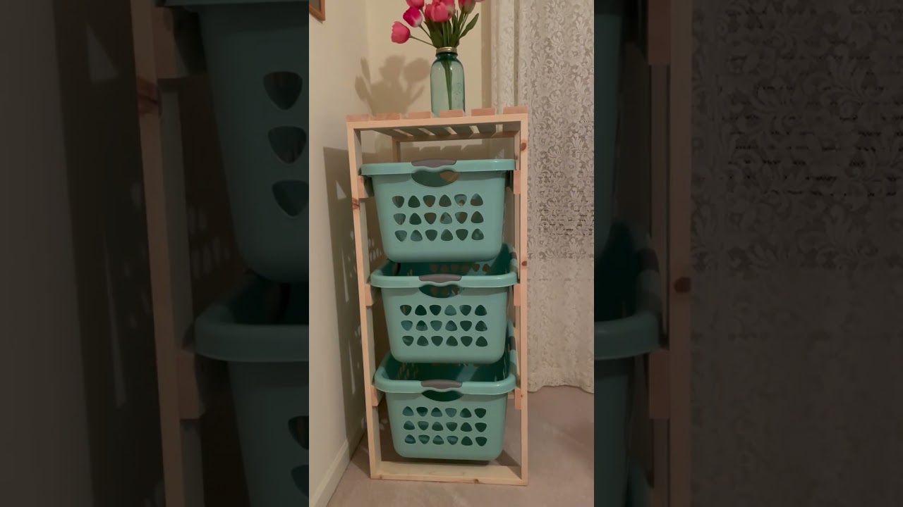 Would you use one of these laundry basket organizers?  #laundrybasketholder #laundrybasketorganizer