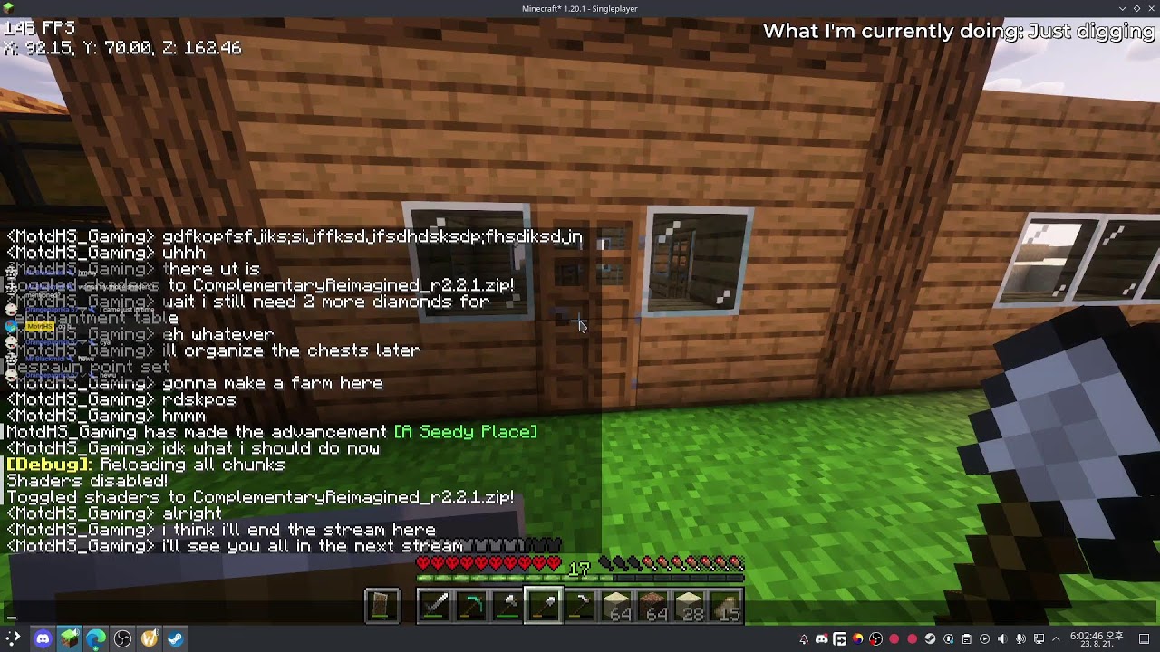 MotdHS tries to play Minecraft Hardcore (Stream #2)