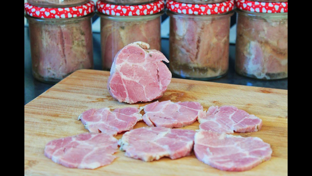 Karkówka peklowana gotowana baleron gotowany konserwa