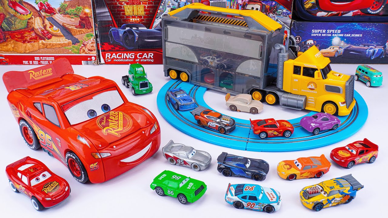 Disney Pixar Cars Unboxing Review | Mystery Lightning McQueen & Super Speed Super Metal Racing Car