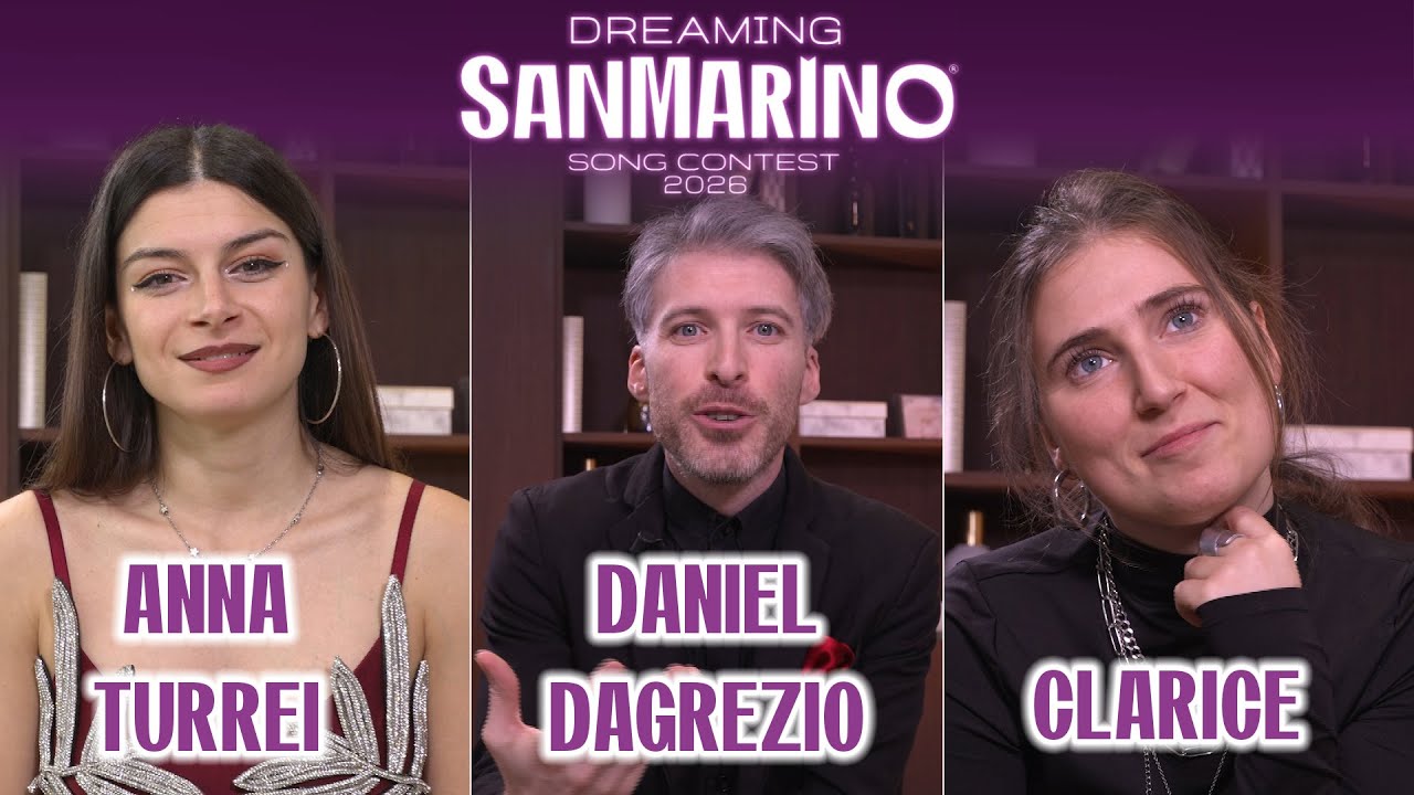 Anna Turrei, Daniel Dagrezio e Clarice - Dreaming San Marino Song Contest 2026