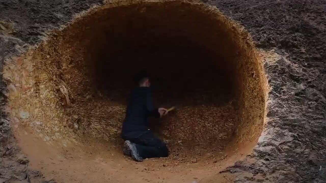 A Underground professional woody house....