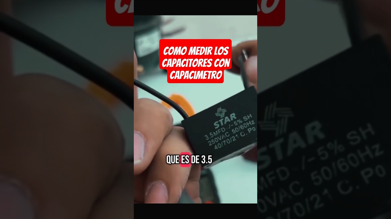 como medir los capacitores con capacimetro