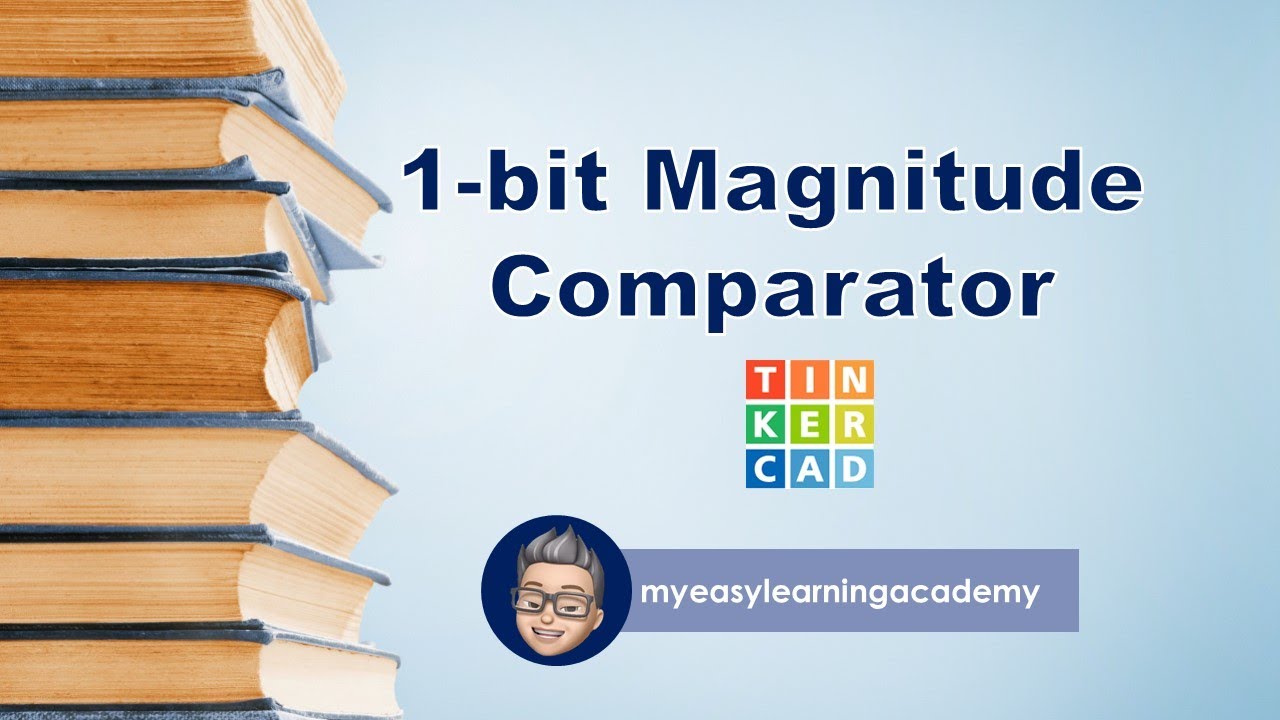 1 bit magnitude comparator | Tinkercad