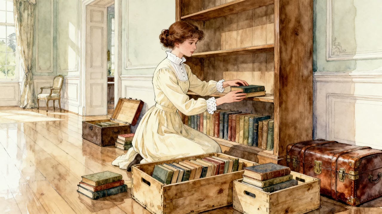 Наполняя полки историями 📚 Уютное обустройство библиотеки | Пианино и струнные для концентрации