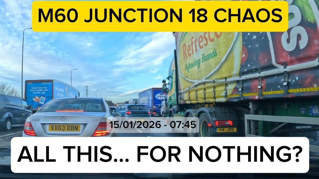 This M60 Traffic Jam Stopped Everything… And For THIS? | UK Morning Commute POV