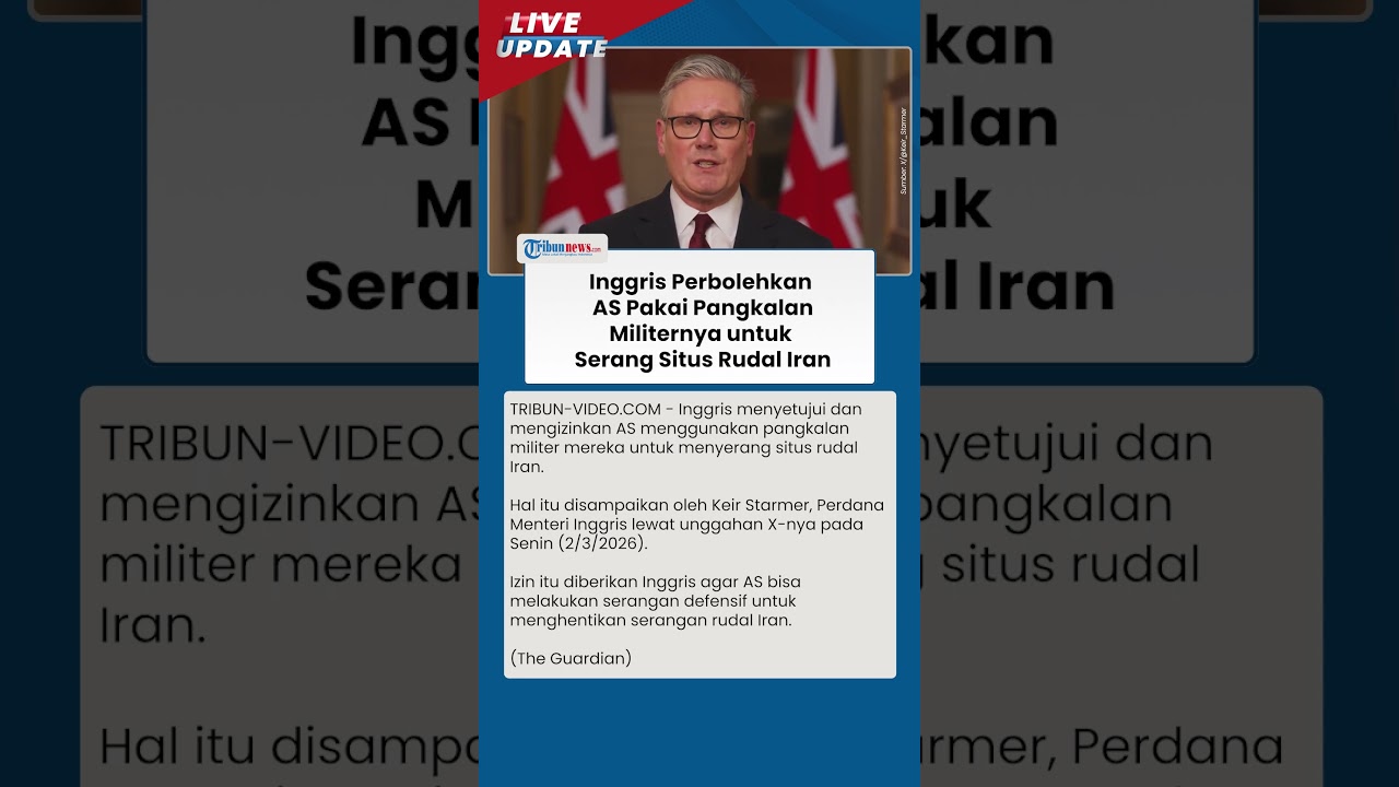Inggris Izinkan AS Menggunakan Pangkalan Militernya untuk Menyerang Situs Rudal Iran