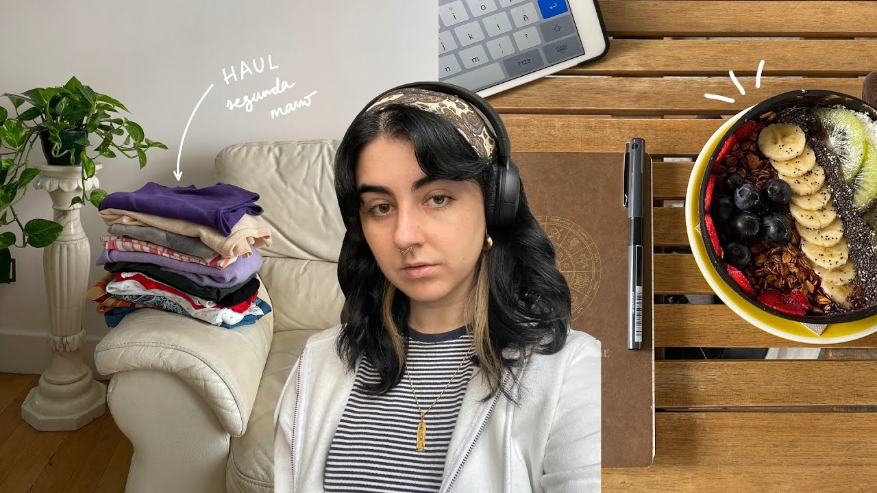 un día tranqui y lluvioso conmigo | trabajo, haul segunda mano y más