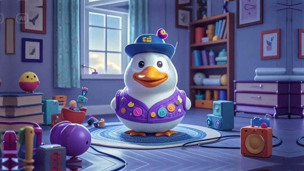 🦆🎶 Waddle On! | Fun Duck Dance Song for Kids 🕺✨