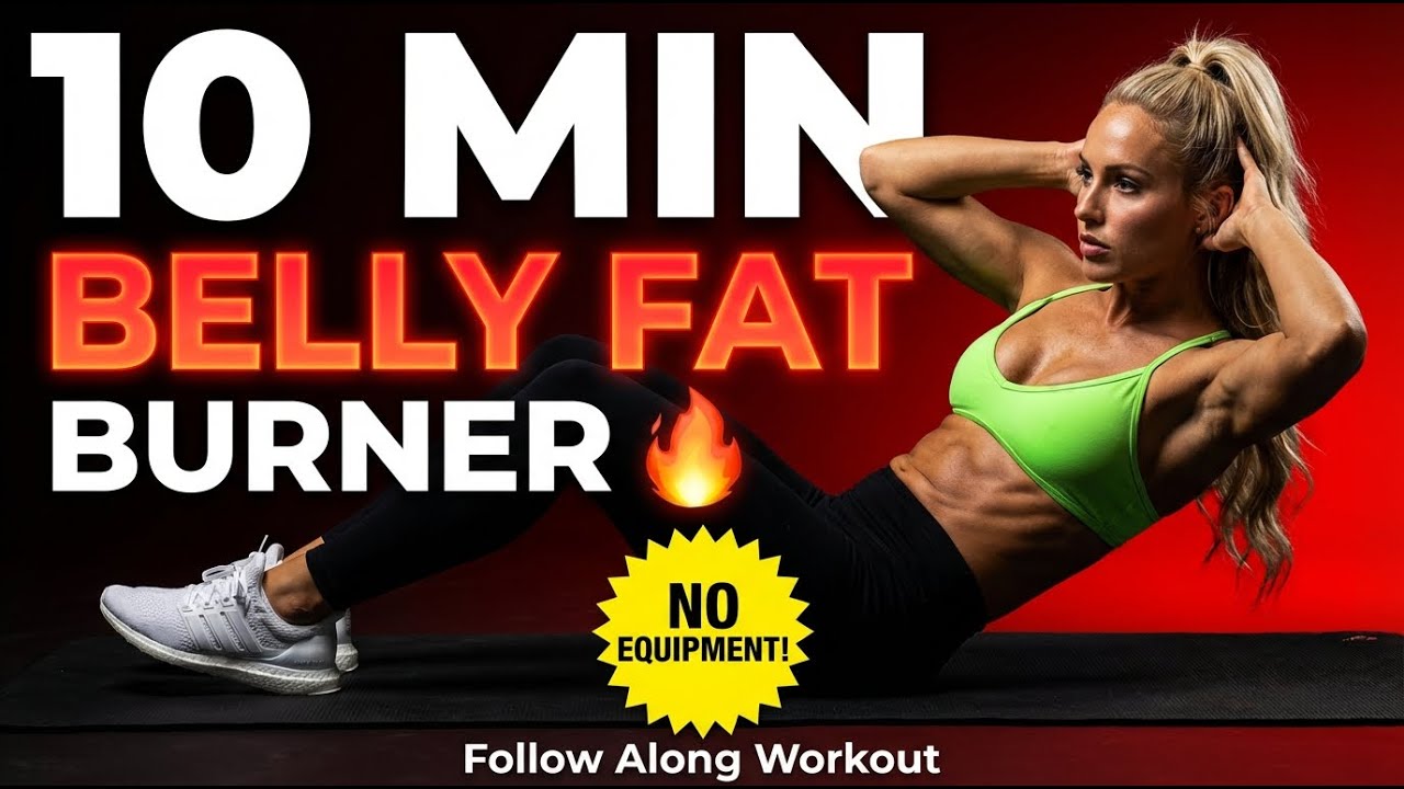 LOSE BELLY FAT FAST! 🔥 10-Minute INTENSE Abs Workout (NO EQUIPMENT)