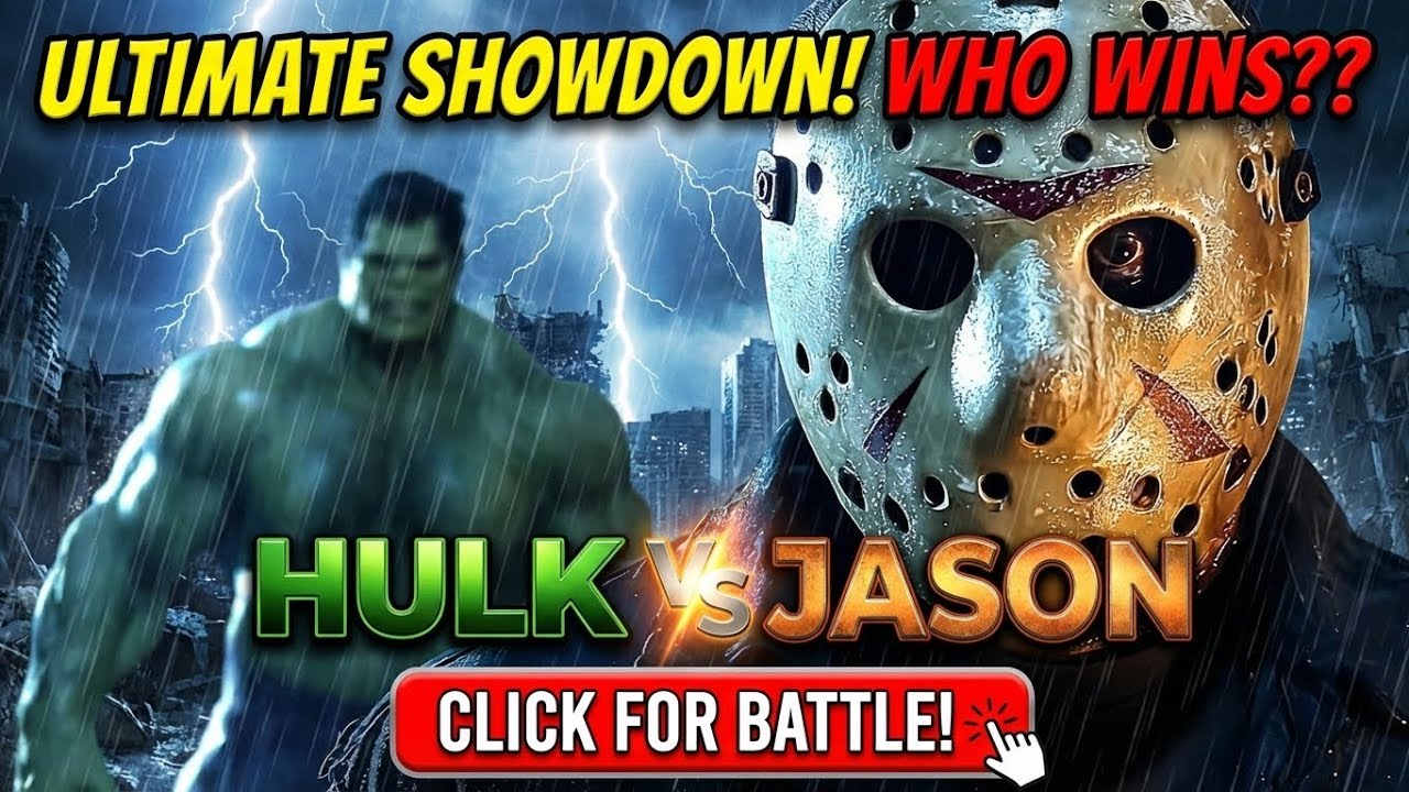 HULK vs JASON VOORHEES 🔪💚  Camp Crystal Lake Horror Battle (4K AI Cinematic)