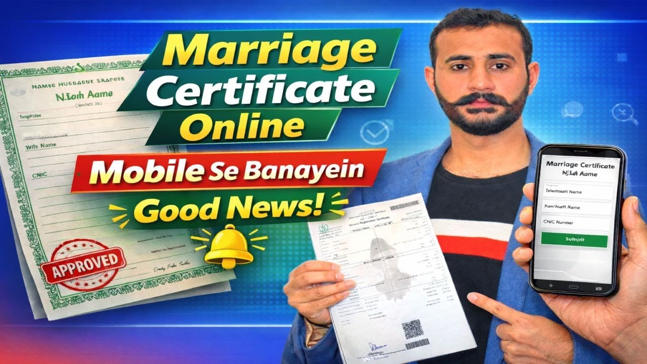 Marriage Certificate Online Kaise Banaye | Mobile Se Nikahnama Registration 2025 I Late Marriage