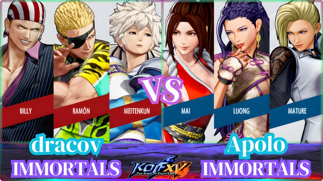 KOF XV Breakdown Unveiling the Strategy Behind Advance Combos & punishment🔥dracov vs Apolo🔥